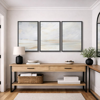 «Minimal Landscape», Mere Serene Coastal Beach