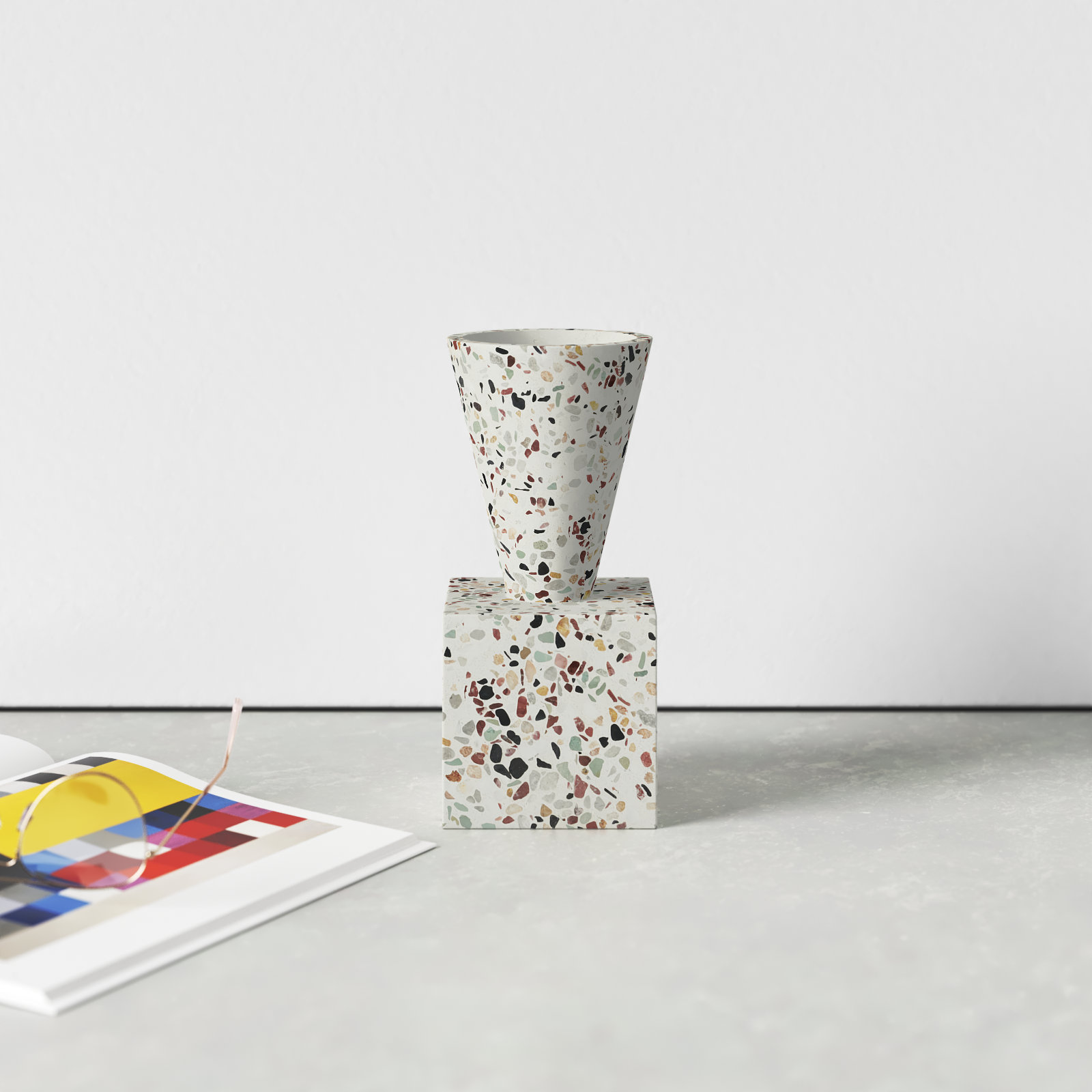 Keir 9'' Handmade Concrete Table Vase