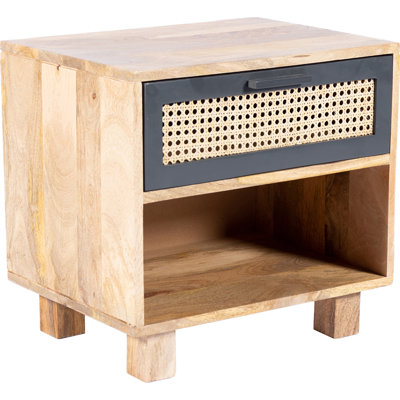 Ashton 1 - Drawer Solid Wood Nightstand