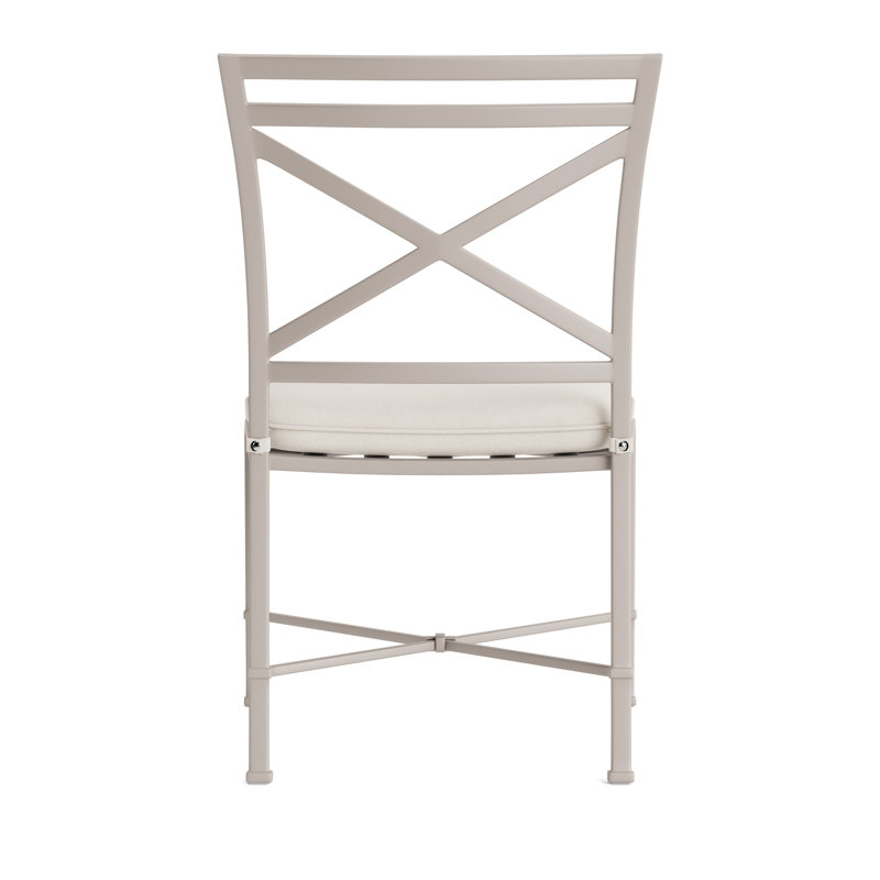Venetian Outdoor Dining Side Chair, Fusion Natural, Tan, Dove Smooth