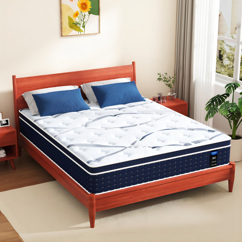 Matelas hybride en mousse à mémoire de forme Eleonor 10/12/14 po, Lit simple, Profil haut (10 po)