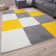 Myshaggy Collection Rugs Geometric Design in Yellow