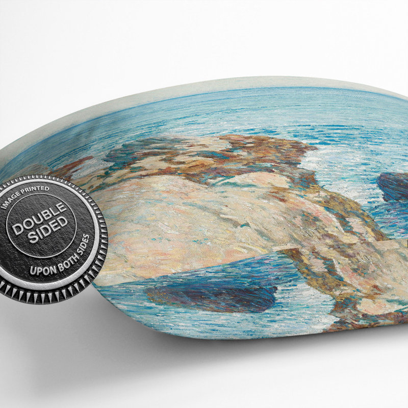 Cliffs and Sea Scatter Cushion, 55cm H x 55cm W x 20cm D