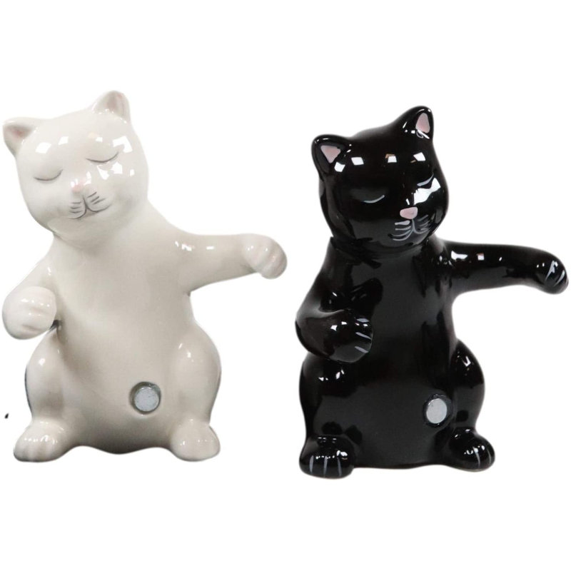 Ensemble de 2 figurines en céramique pour chat
