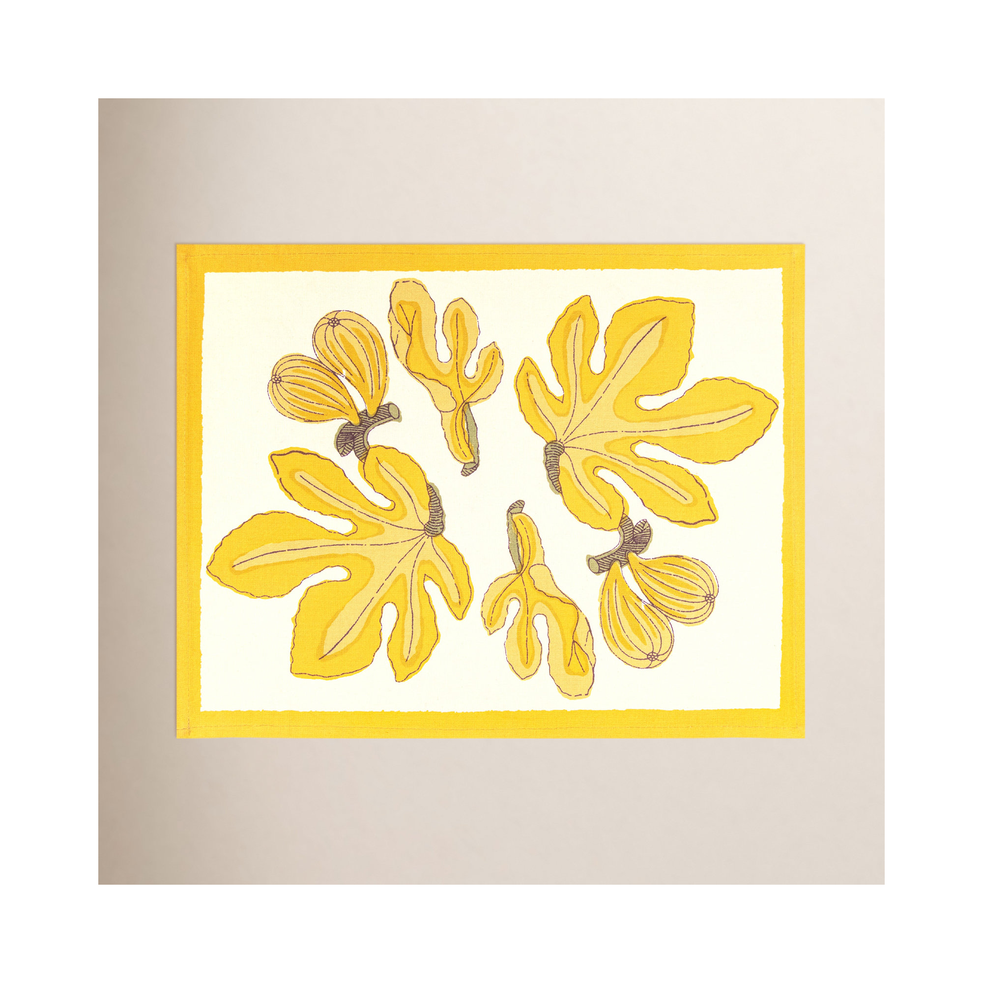 Debarata 18" Cotton Placemat, Citrine