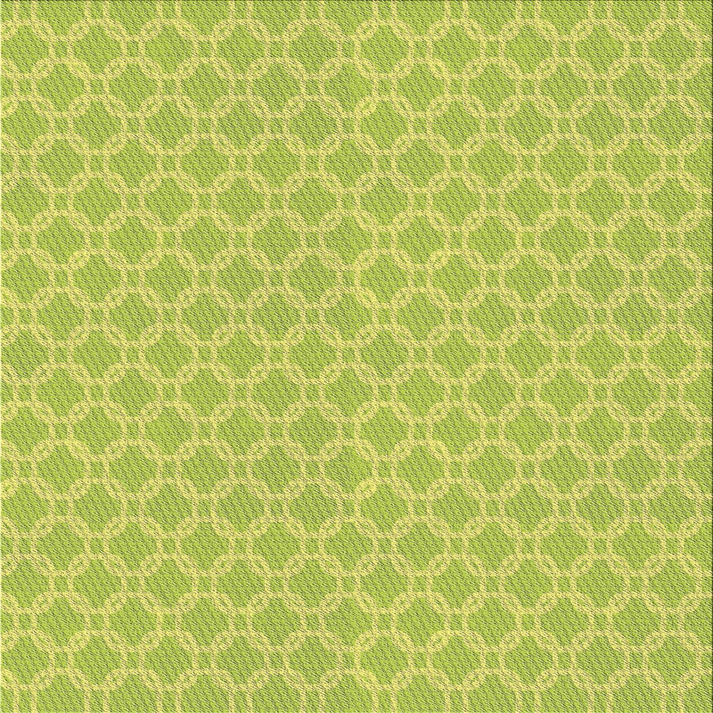 Tapis vert à motif géométrique Kintzel, Carré 4 pi