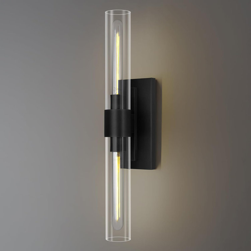 Applique murale murale 1 lumière Caen (ampoules incluses), Gris foncé