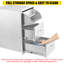 Tiroirs de cuisine en acier inoxydable 17 po x 21 po x 30 po