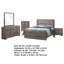 Ensemble de chambre avec grand lit 5 pièces Sili, brun chêne, bronze foncé Sili-114566316-114566315