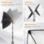 Ensemble de 2 boîtes d'éclairage Softbox avec ampoules DEL à intensité variable de 85 W, température de couleur réglable de 2700 K à 6400 K, lumières de studio en continu pour la photographie, la vidéo et la diffusion en direct