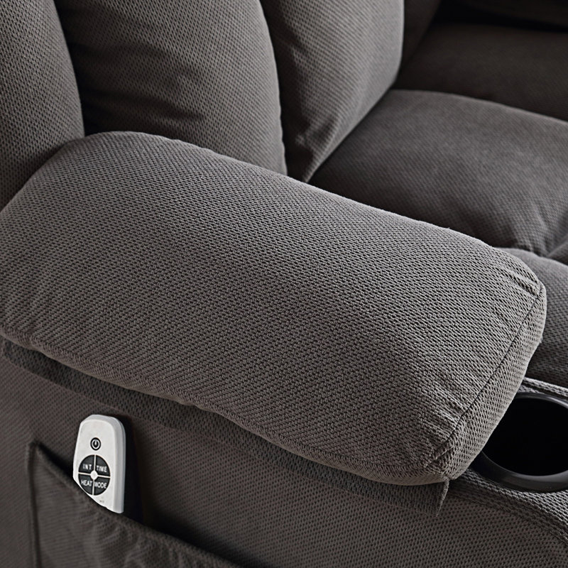 Canapé inclinable et chauffant Swinging, Gris