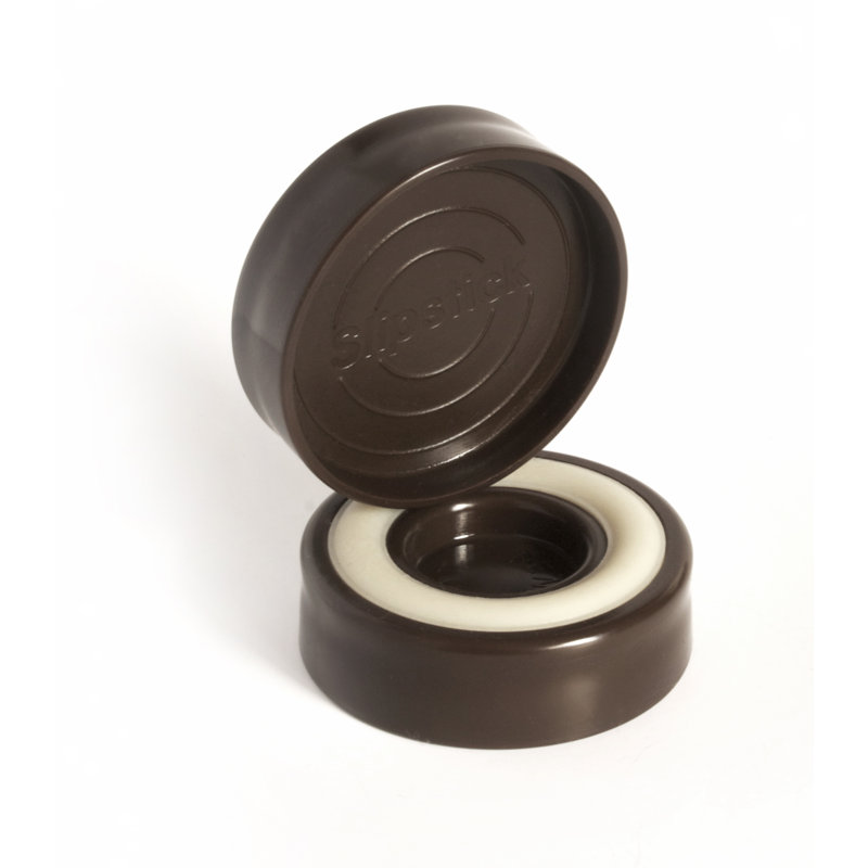 Chocolate Brown Rubber Furniture Leg Floor Protector Coaster Cups (Set of 4)