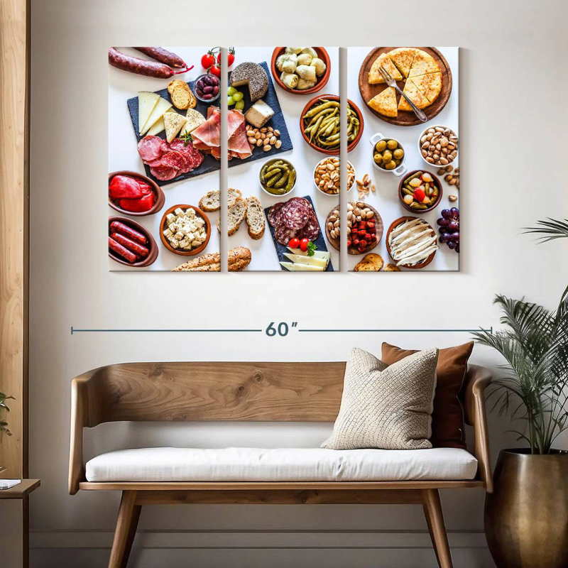 Tapas de style espagnol Yarlin, H 32 po x l 50 po