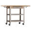 Cucina Elegante Kitchen Cart with Wood Top-19003837