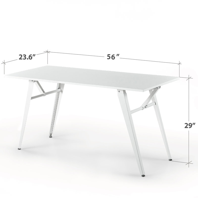 Bureau d'écriture Zinus Lindy, H 29 po x l 56 po x P 23,6 po