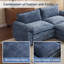 Causeuses multi-couches avec repose-pieds 85,4 po-1119863564