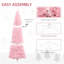 Sapin de Noël artificiel rose 8 'Tall