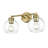 Breakwater Bay Aeyla 2 Light Vanity with Clear Glass Shade-626681108-626681107