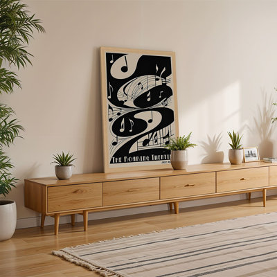 Élégante peinture décorative encadrée, 13,8 x 17,7 pouces | 100% panneau de fibres à densité moyenne (épaisseur: 0,8 po) et cadre en plastique robuste | Art mural parfait pour le salon, la chambre à coucher et le bureau, esthétique moderne, facile à accrocher