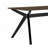 Wood Dining Table ,Walnut+Black