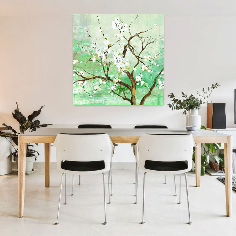 Kyoto, art délicat et serein de la nature abstraite au printemps, H 36 po x l 36 po