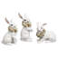 Bunny With Wreath - 5-7.5 Inches Set Of 3