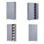 Grande armoire de rangement 18 pouces gris métallique 18 portes