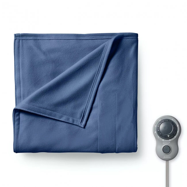 Hand Woven Heated Throw Blanket, 62" W x 84" L
