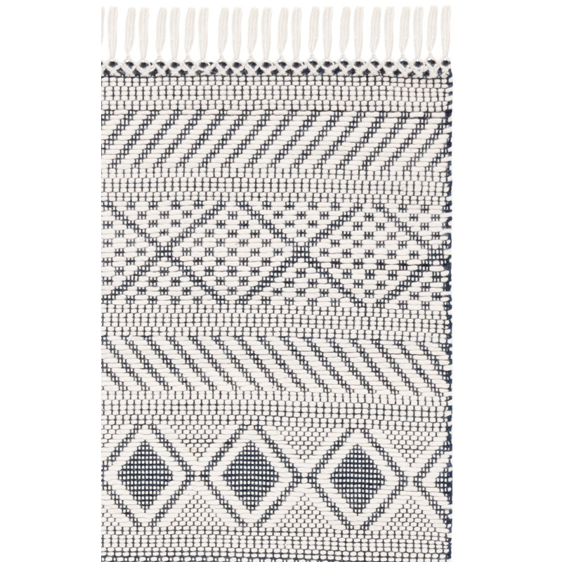 Senecal Natura Hand Woven Wool Southwestern Rug, Square 6'