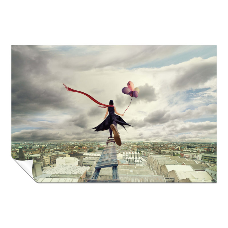 Dress Scarf Woman - No Frame Print, 46cm H x 31cm W x 0.5cm D