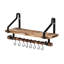 Bracket Shelf with Hooks