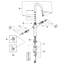 Atrio Single Hole Bathroom Faucet, Less Handles-236339231