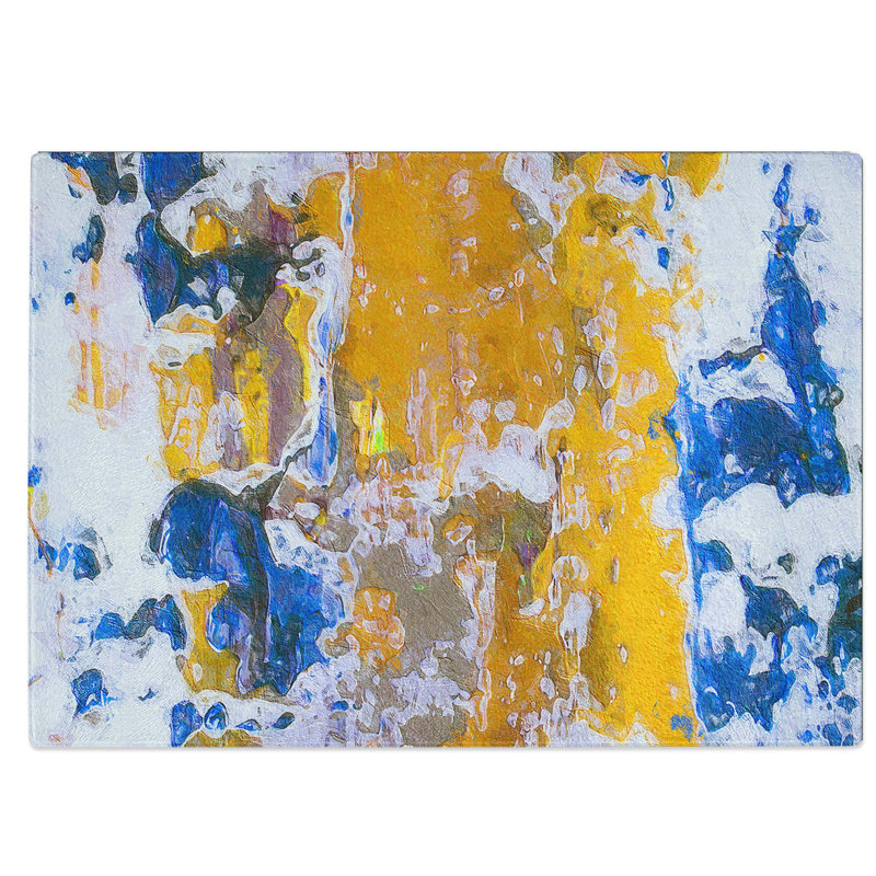 Tempered Glass Art Painting Vol.98 Chopping Board, 39 cm W x 28.5 cm L