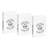 3 Piece White Faux Decorative Book Box Set