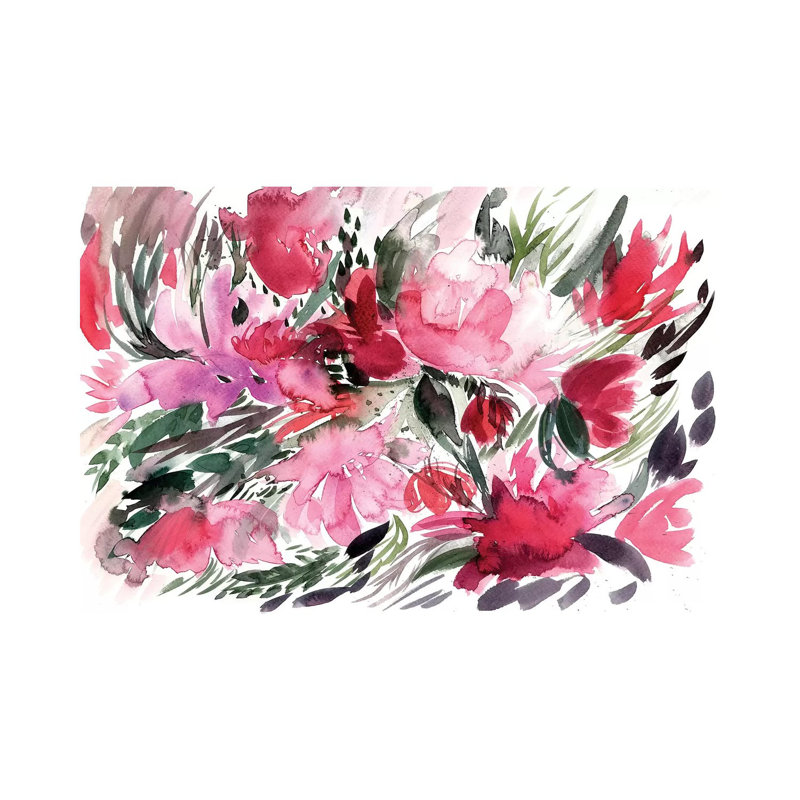 Floral Field IV by Albina Bratcheva - Wrapped Canvas Print, 20.32 cm H x 30.48 cm W