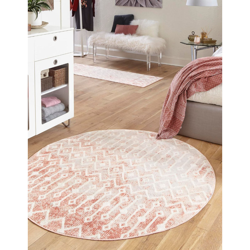 Abstract Indoor Rug, Square 6'