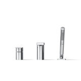 Parallel Single Handle Deck Mount Bath Faucet with Handshower