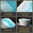 Cove WOODBRIDGE 59" L x 29-7/8" W Luxury Contemporary Solid Surface Stone Resin Freestanding Bathtub in Matte White