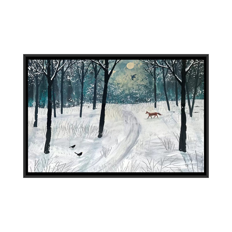 «Moonlight Shadow», reproduction sur toile, H 18 po x l 26 po x P 1,5 po, Toile avec cadre noir, Pas de tapis
