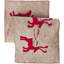 Handmade Hand Felted Wool Table Runner with Reindeer and Sleigh
