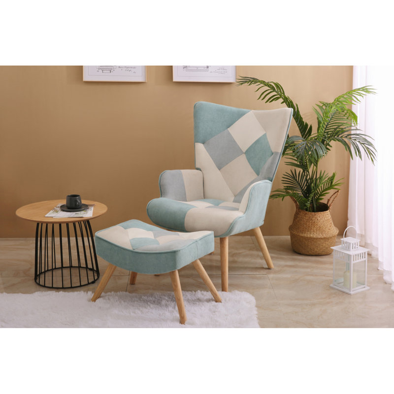 Fauteuil d'appoint avec repose-pieds Taralee