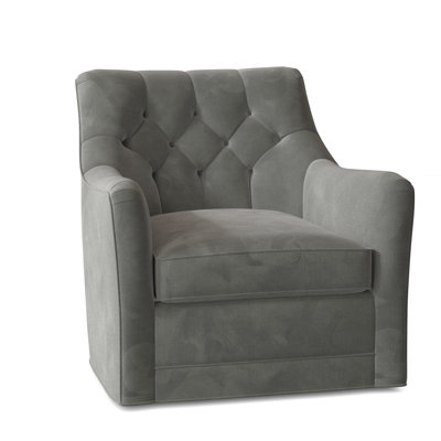 Emery 32" W Tufted Swivel Armchair