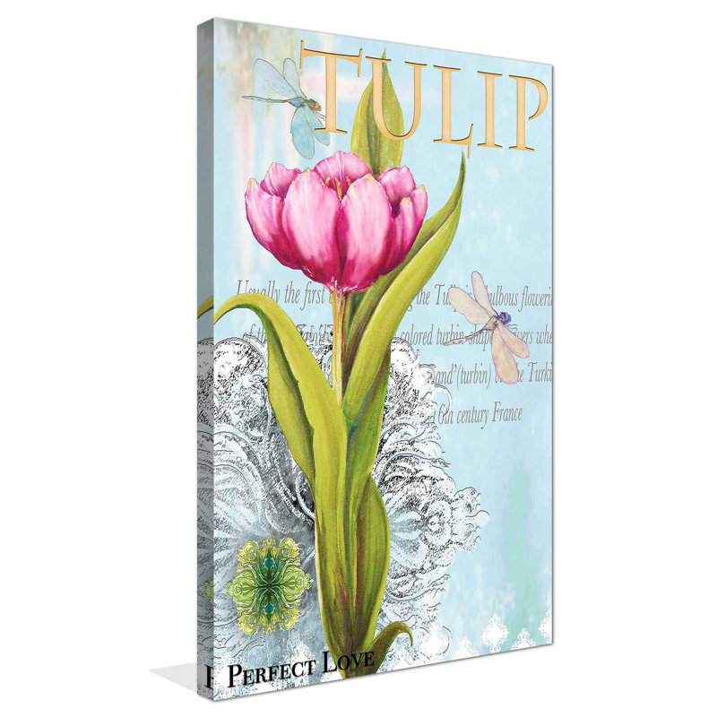«Elegant Tulip I», impression, H 30 po x l 18 po x P 1 po, Toile tendue