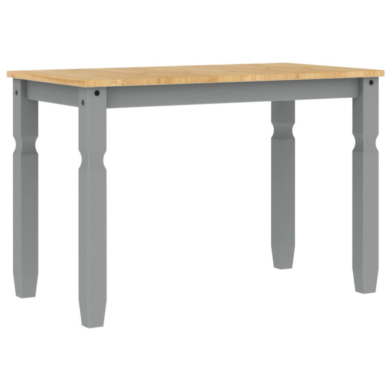 Anesia Solid Wood Dining Table, 60cm W x 112cm L, Grey