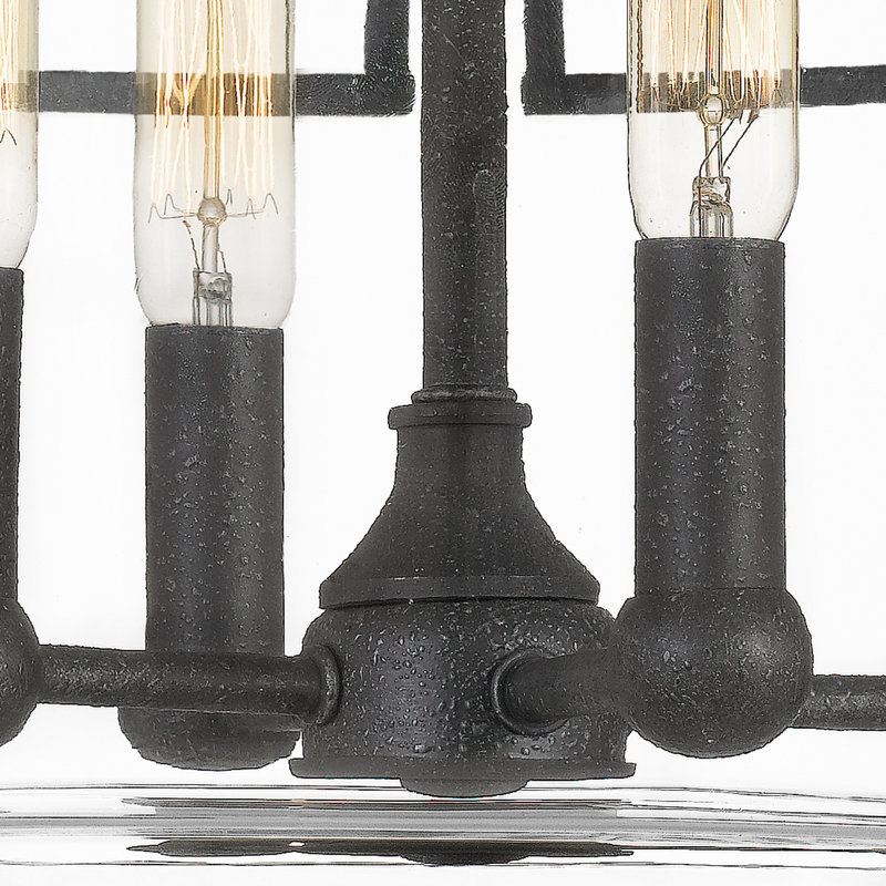 Saltz Glass Semi Flush Mount