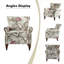 Fauteuil rembourré avec garniture cloutée l 30 po Asul-829226791