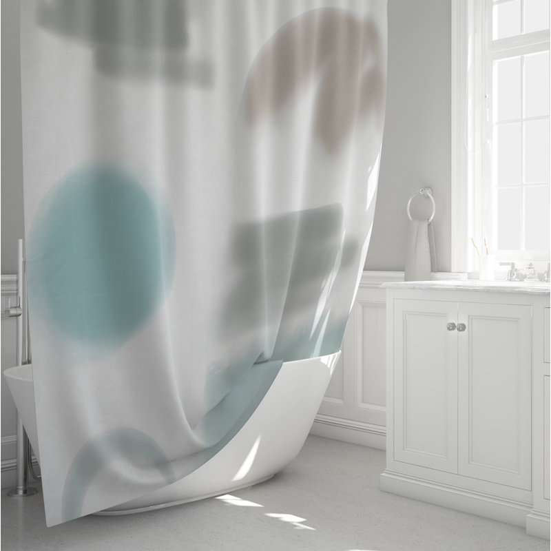 Kapedes Abstract Shower Curtain, 83" H x 70" W