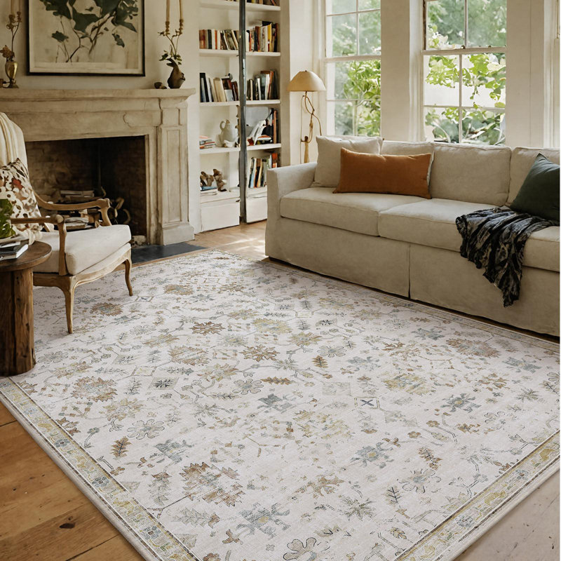 Ciccotelli Machine Washable Oriental Rug, Rectangle 4' x 6'