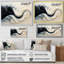 Cheadle noir et blanc, Sprial, encre rythmique, rivière II - goutte, peinture, art mural-1413740211-1413740215-1413740210