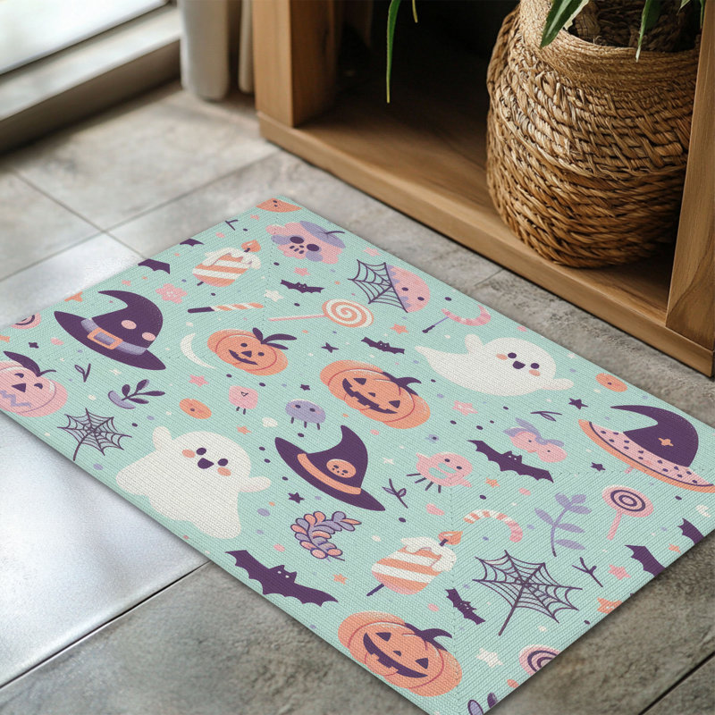 Light Haunted Nightfall Braided Rug, Rectangle 3' x 5'
